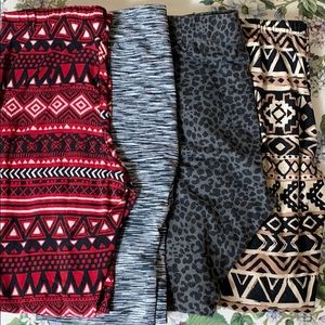 Bundle of size large leggings